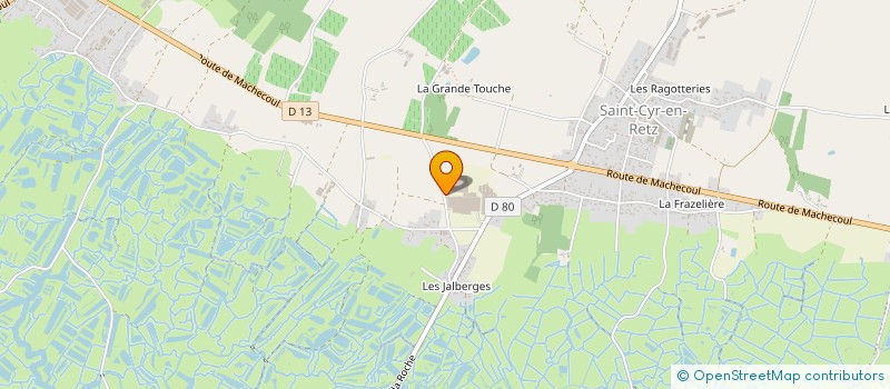 localisation de l'entreprise GUIHAL HORTICULTURE  VILLENEUVE-EN-RETZ