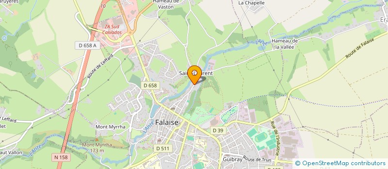 localisation de l'entreprise GUIHENEUF  FALAISE