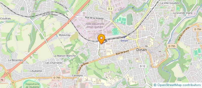 localisation de l'entreprise GUIHERY  DINAN