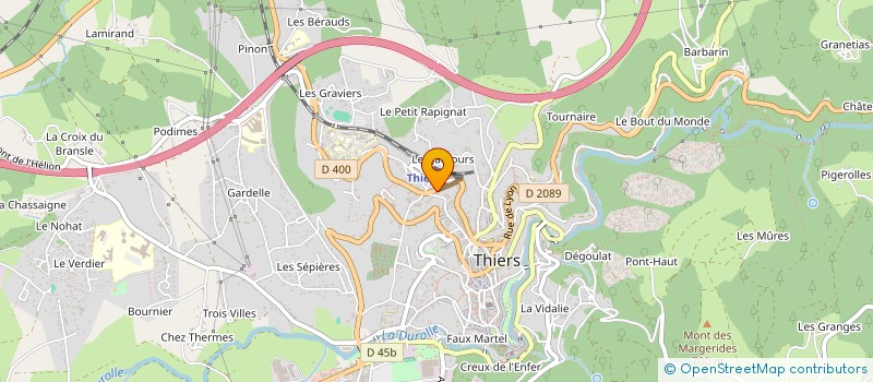 localisation de l'entreprise GUIHOME à THIERS