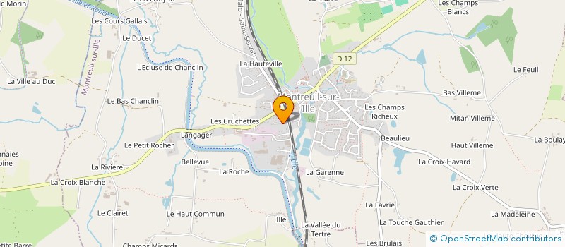 localisation de l'entreprise GUILAND  MONTREUIL-SUR-ILLE