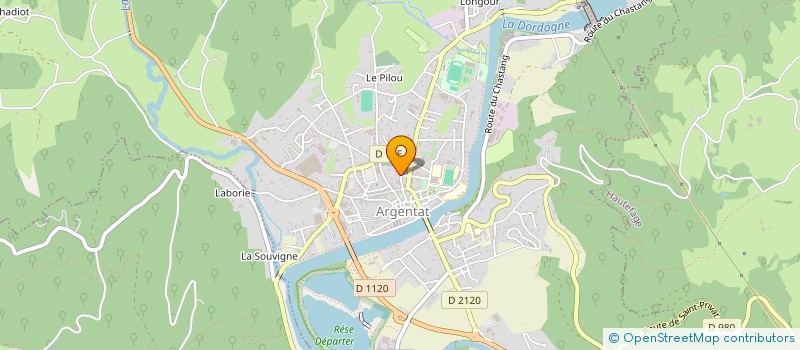 localisation de l'entreprise GUILANNE  ARGENTAT-SUR-DORDOGNE