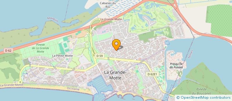 localisation de l'entreprise GUILANNE SARL  LA GRANDE-MOTTE