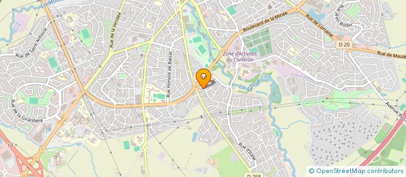 localisation de l'entreprise GUILB'OPTIQUE à CHOLET