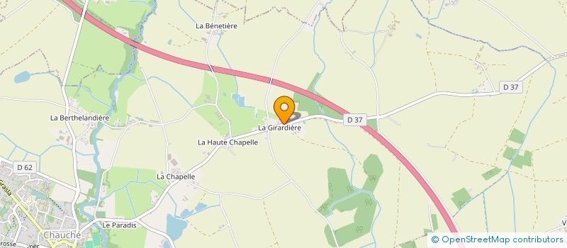 localisation de l'entreprise GUILBAUD BROYAGE SUR PLACE  CHAUCHE