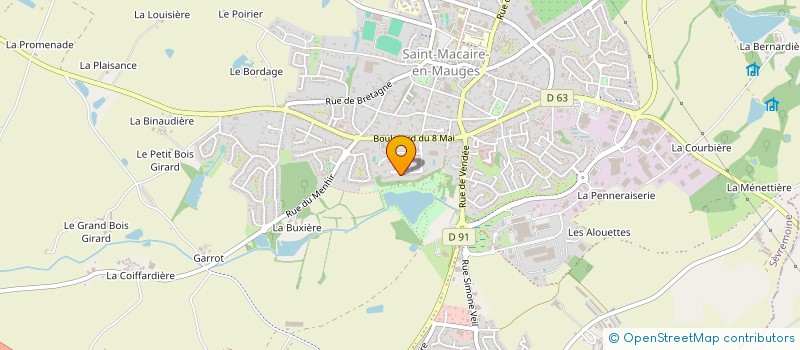 localisation de l'entreprise GUILBAULT à SEVREMOINE