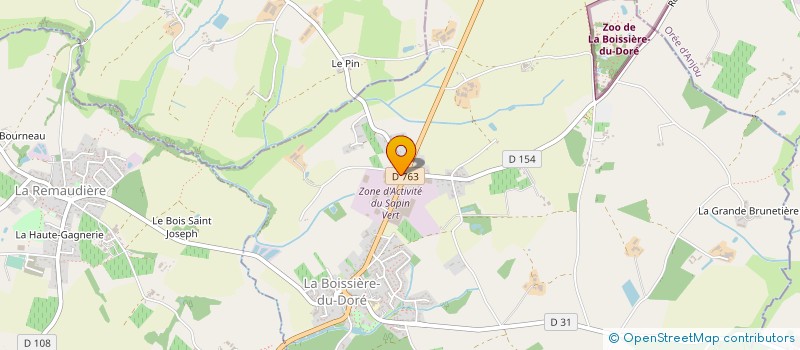 localisation de l'entreprise GUILBAULT-CESBRON  LA BOISSIERE-DU-DORE