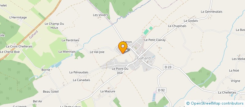 localisation de l'entreprise GUILBAUT JOHNNY COUVERTURE  GAHARD