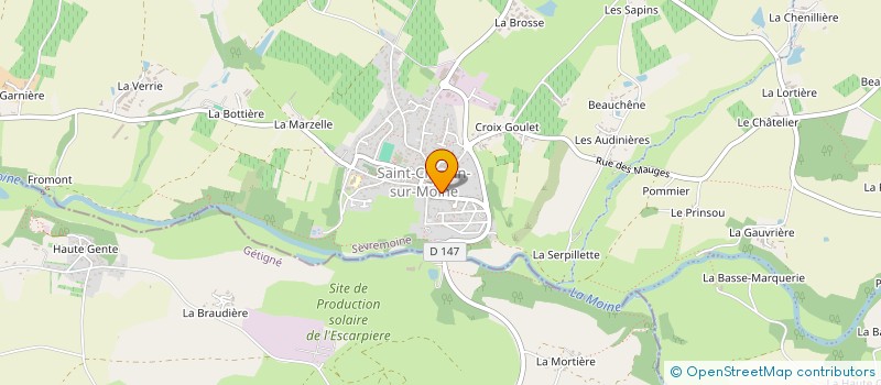 localisation de l'entreprise GUILBERTEAU PASCAL  SEVREMOINE