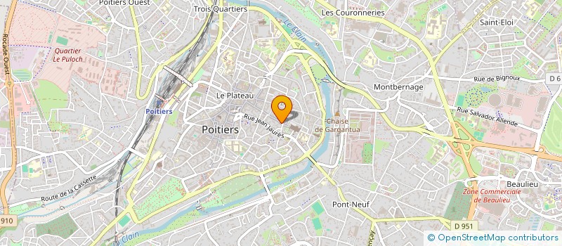 localisation de l'entreprise GUILBOT-BOUJON  POITIERS