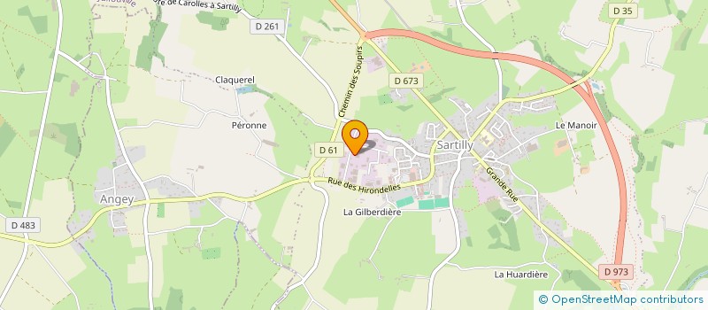 localisation de l'entreprise GUILCOR SENSORS à SARTILLY-BAIE-BOCAGE