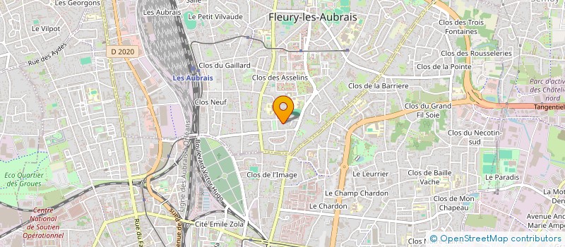 localisation de l'entreprise GUILD STUDIO à FLEURY-LES-AUBRAIS