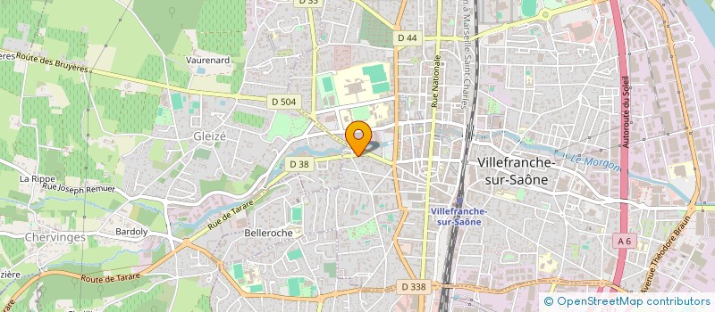 localisation de l'entreprise GUILDE à VILLEFRANCHE-SUR-SAONE