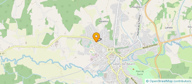 localisation de l'entreprise GUILDE DES PEINTRES DU SALEYS  SALIES-DE-BEARN