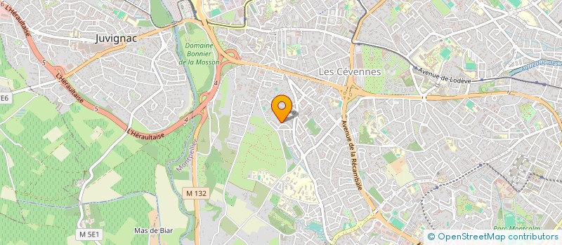 localisation de l'entreprise GUILDE DU METEORE  MONTPELLIER