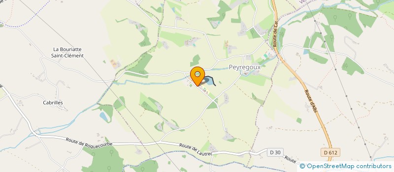localisation de l'entreprise GUILDE LA ROQUE  PEYREGOUX