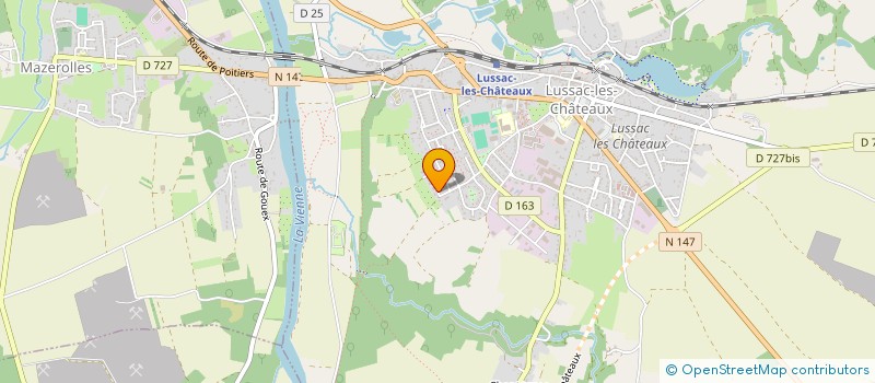 localisation de l'entreprise GUILDE LUDIQUE LUSSACOISE  LUSSAC-LES-CHATEAUX