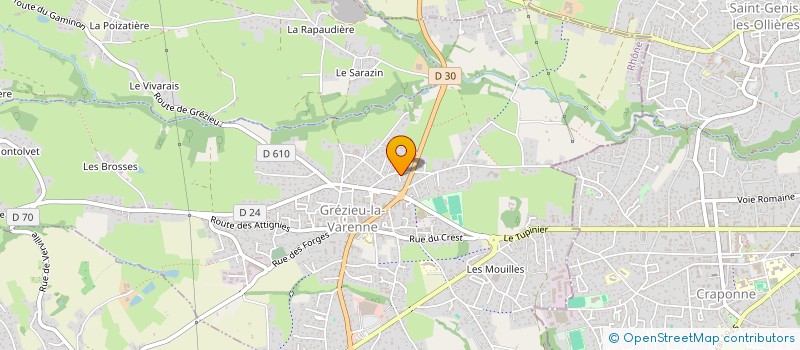 localisation de l'entreprise GUILDEA  GREZIEU-LA-VARENNE