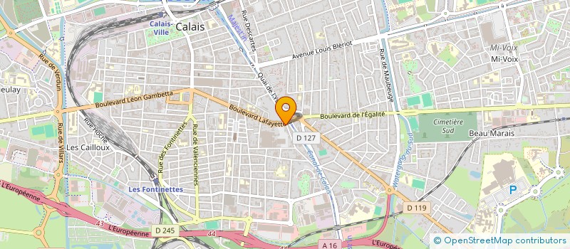 localisation de l'entreprise GUILEA  CALAIS