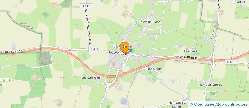 localisation de l'entreprise GUILEC  LA CAMBE