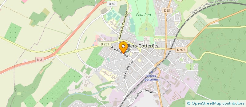 localisation de l'entreprise GUILELMINE  VILLERS-COTTERETS