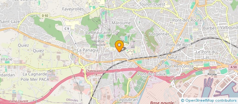 localisation de l'entreprise GUILEM AZUR SERVICE  TOULON