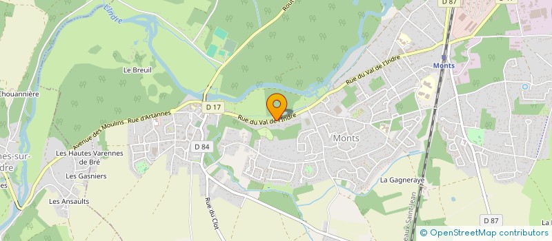 localisation de l'entreprise GUILEST  MONTS