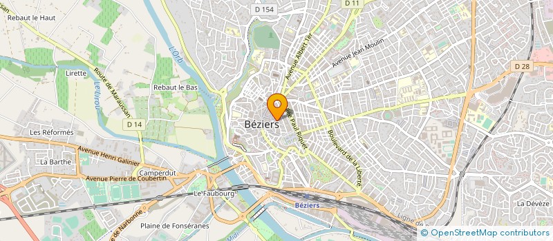 localisation de l'entreprise GUILHEM JOAILLIERS à BEZIERS