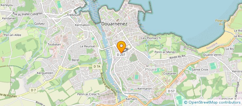 localisation de l'entreprise GUILI GUILI  DOUARNENEZ