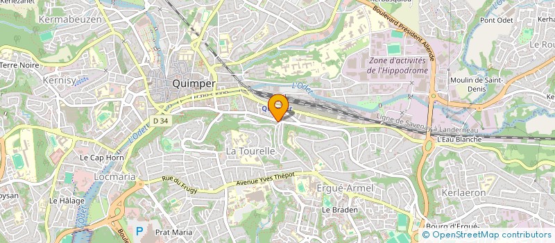 localisation de l'entreprise GUILI GUILIRE à QUIMPER