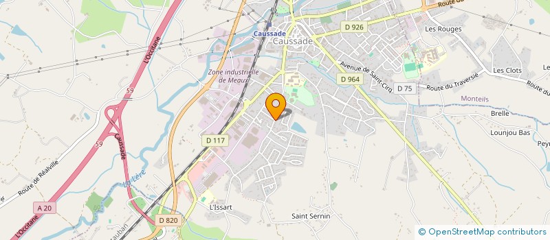 localisation de l'entreprise GUILINE  CAUSSADE