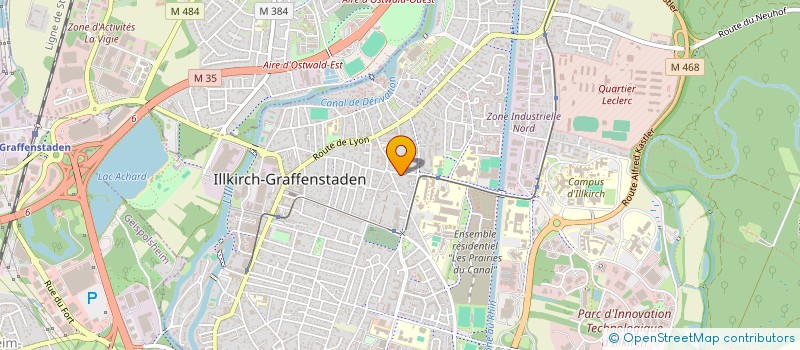 localisation de l'entreprise GUILISA  ILLKIRCH-GRAFFENSTADEN