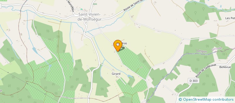 localisation de l'entreprise GUILL'HOME ENERGIE  SAINT-VIVIEN-DE-MONSEGUR