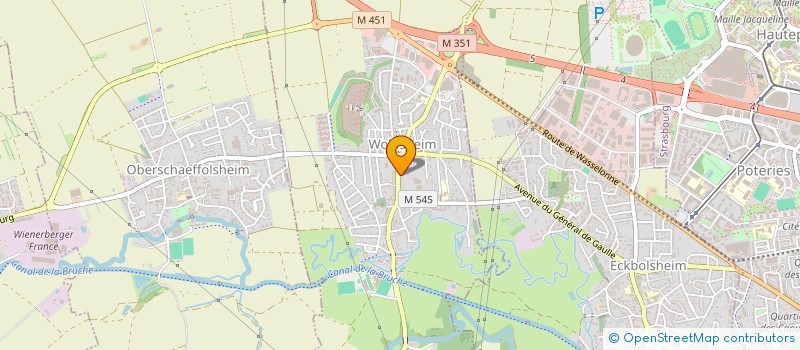 localisation de l'entreprise GUILLARD  WOLFISHEIM