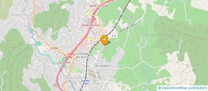 localisation de l'entreprise GUILLARD  SOLLIES-PONT