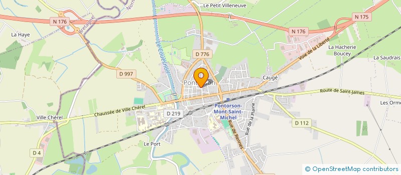 localisation de l'entreprise GUILLARD HEROUX  PONTORSON