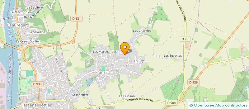 localisation de l'entreprise GUILLAUD-CONSEIL  FRANS