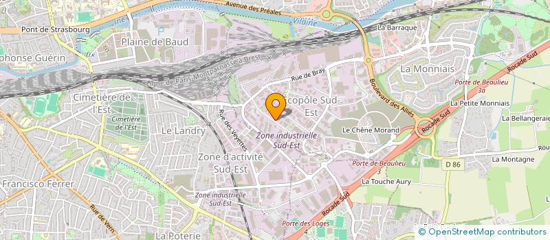 localisation de l'entreprise GUILLAUDEUX à CESSON-SEVIGNE