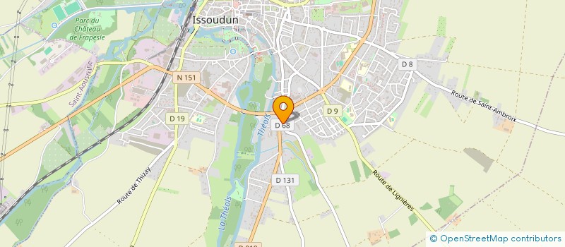 localisation de l'entreprise GUILLAUGER à ISSOUDUN