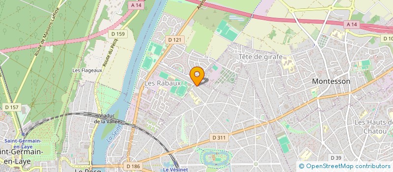 localisation de l'entreprise GUILLAUMAR  LE VESINET