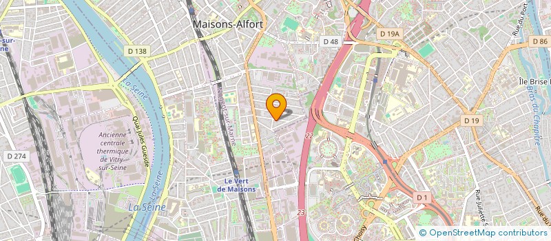 localisation de l'entreprise GUILLAUMAT ET PIEL  MAISONS-ALFORT