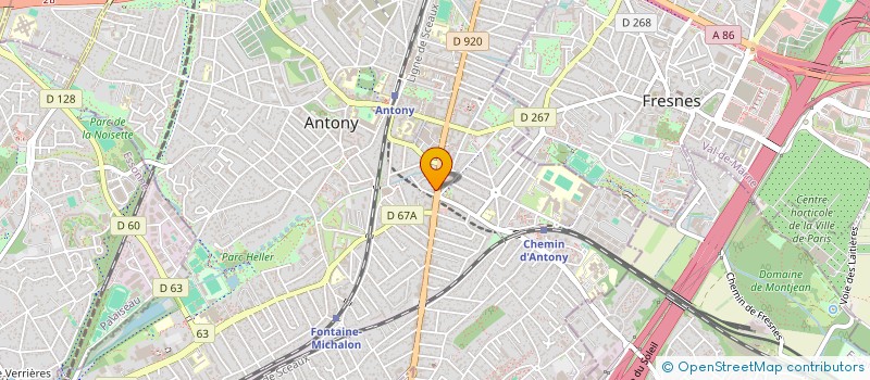 localisation de l'entreprise GUILLAUME à ANTONY
