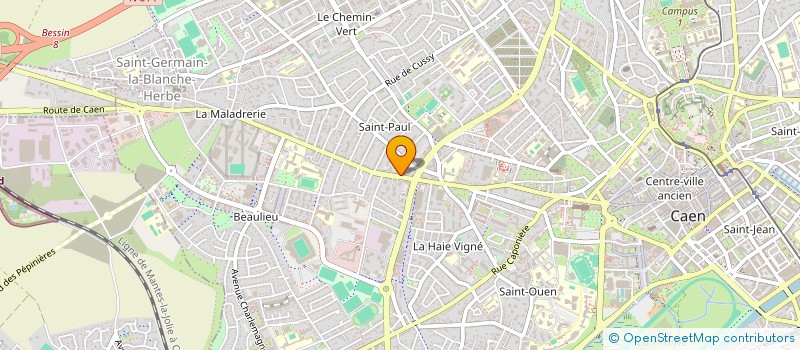 localisation de l'entreprise GUILLAUME à CAEN