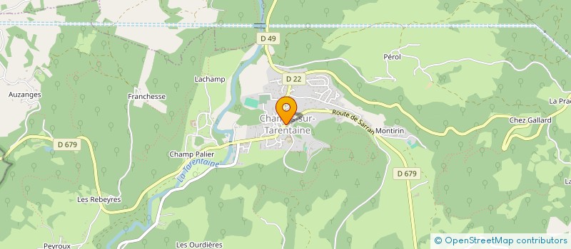 localisation de l'entreprise GUILLAUME à CHAMPS-SUR-TARENTAINE-MARCHAL