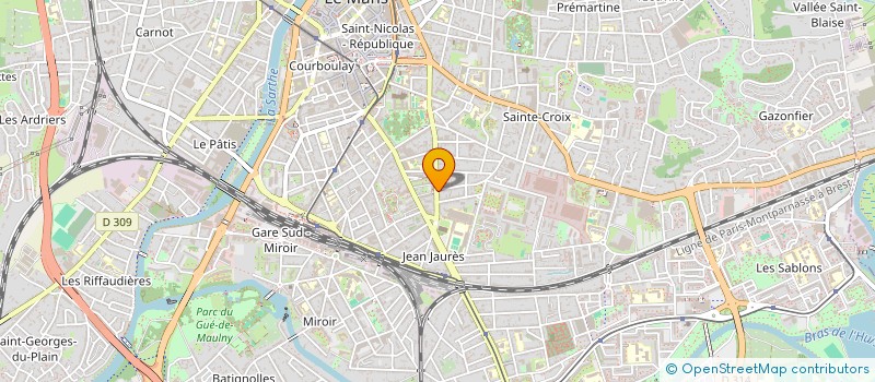 localisation de l'entreprise GUILLAUME ANDREANI PATRIMOINE  LE MANS