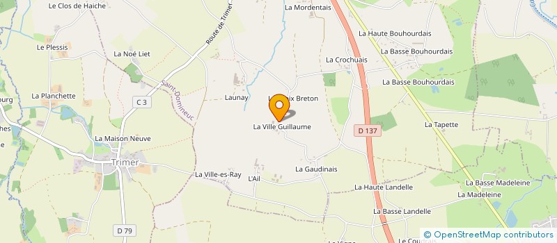 localisation de l'entreprise GUILLAUME BREIZH à SAINT-DOMINEUC