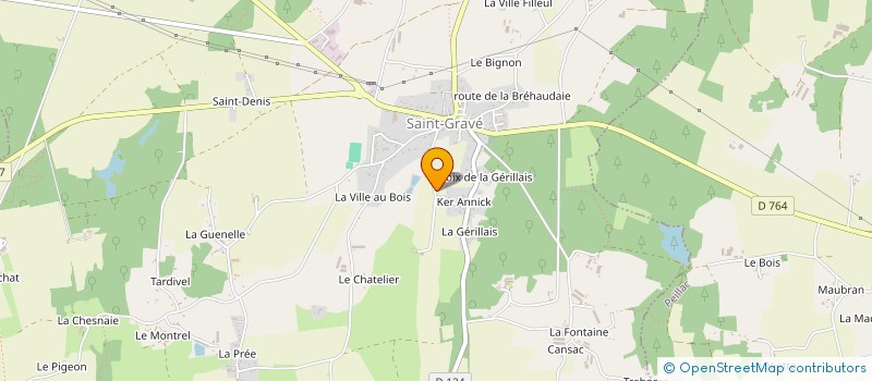 localisation de l'entreprise GUILLAUME BRULAIS TRAVAUX PUBLICS  SAINT-GRAVE