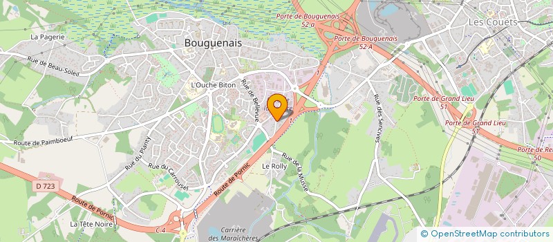 localisation de l'entreprise GUILLAUME BUCHOU à BOUGUENAIS