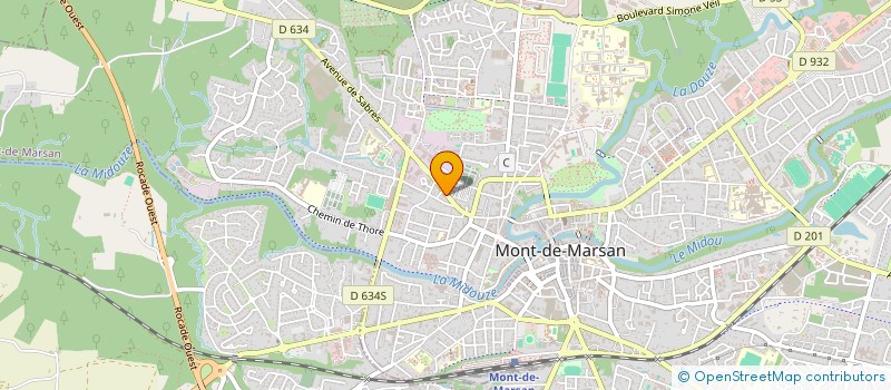 localisation de l'entreprise GUILLAUME CANTAU  MONT-DE-MARSAN