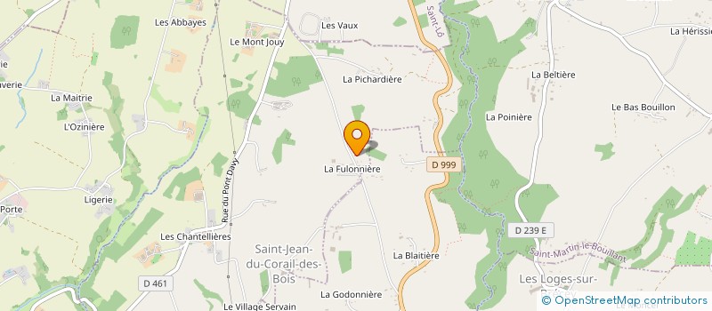 localisation de l'entreprise GUILLAUME CATHERINE PAYSAGISTE  SAINT-JEAN-DU-CORAIL-DES-BOIS